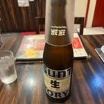 瓶ビール（ピンチヒッターのサントリー生）