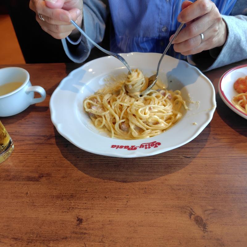 感動カルボナーラ(ジョリーパスタ 盛岡本宮店)