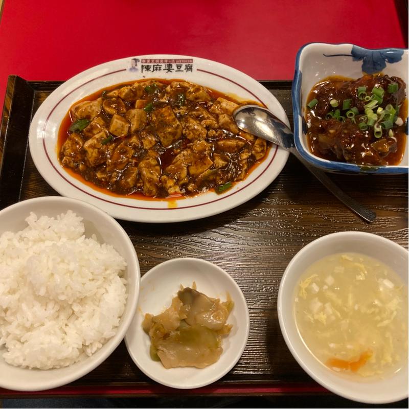 陳麻婆豆腐　油淋鶏セット(陳麻婆豆腐 麺飯館 新宿京王モール店)