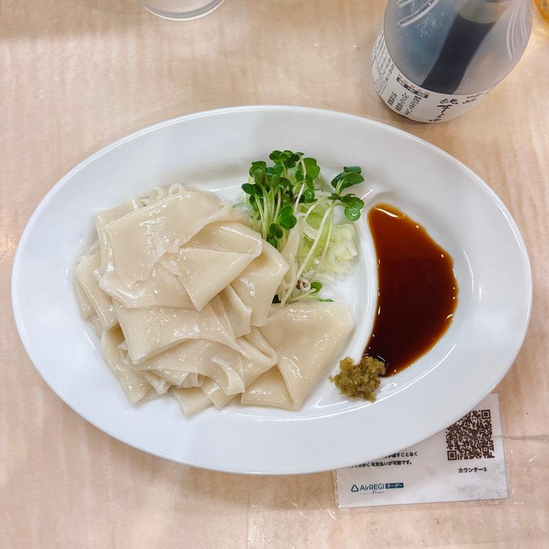 麺刺し(食堂 七彩)