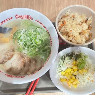 肉入ラーメンセット