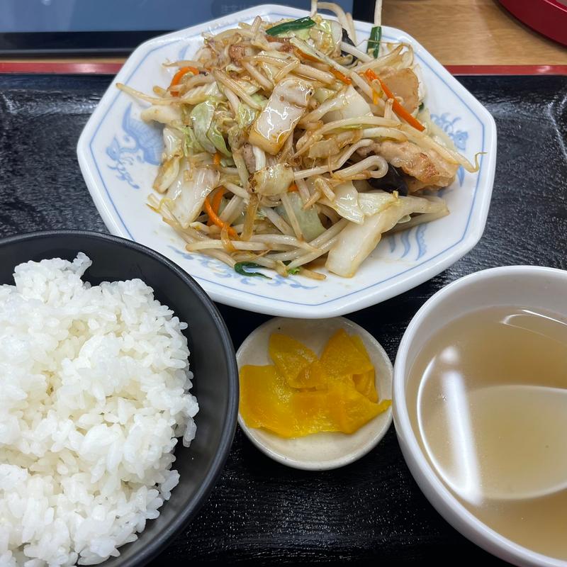 肉野菜炒め定食(福しん 北千住店)