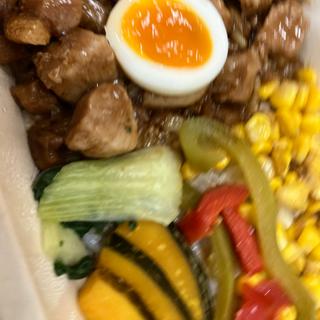 あえて、ルーローハン、たけのこと蓮根のまぜご飯(株式会社アサヒウェルネスフーズ)