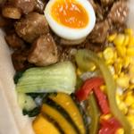 あえて、ルーローハン、たけのこと蓮根のまぜご飯