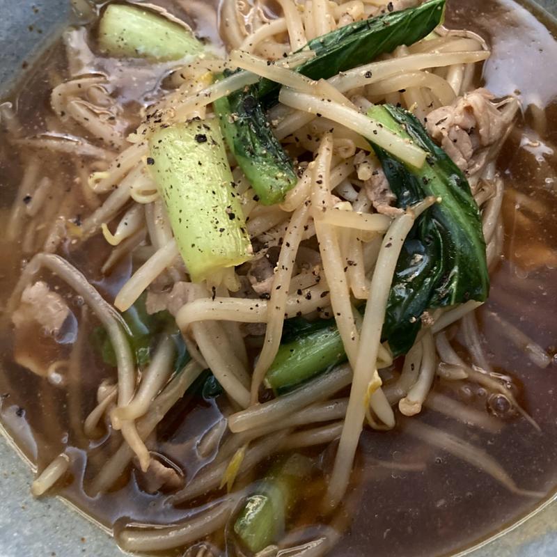 もやしあんかけラーメン(自宅)