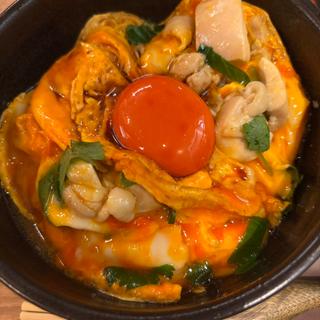 奥三河鶏とマッカランの親子丼
