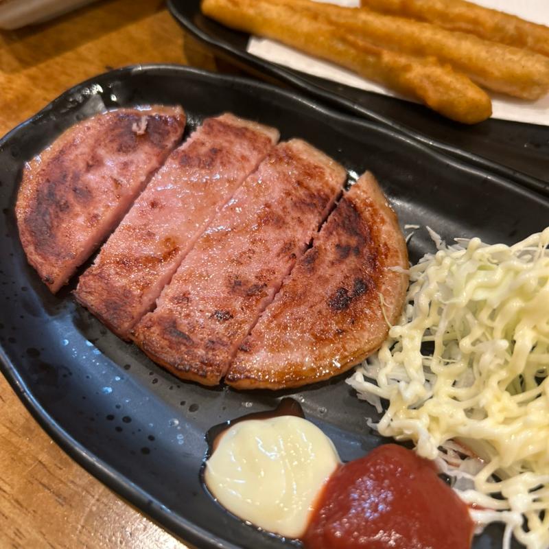 ハムステーキ(さかばおやじ)