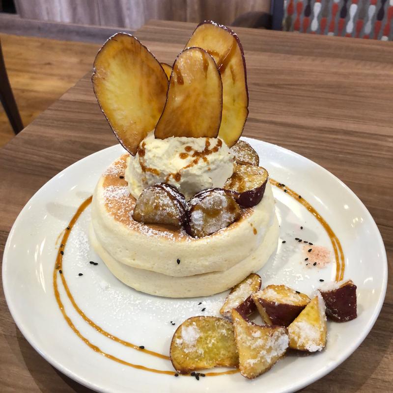 さつまいものリコッタパンケーキ(高倉町珈琲 柏の葉店)