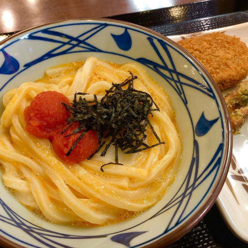 明太釜玉うどん(丸亀製麺中野坂上)