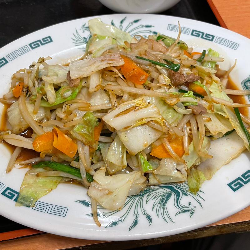 野菜炒め定食(日高屋 川崎銀柳街店)