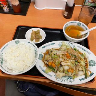 野菜炒め定食(日高屋 川崎銀柳街店)