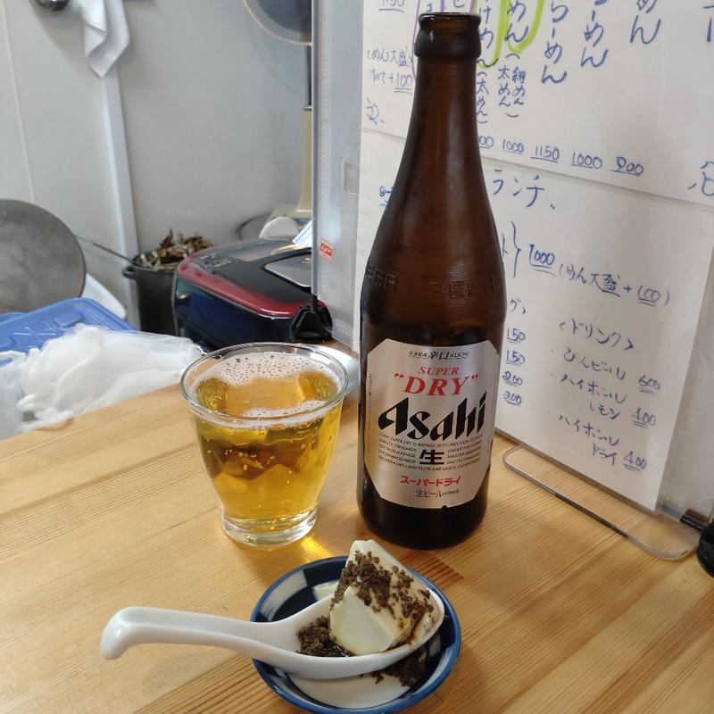 びんビール(煮干しらーめん19)