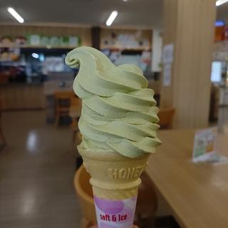 八幡平グリーンソフトクリーム(岩手山サービスエリア（下り線）　レストランコーナー )