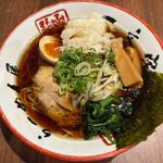 醤油地鶏えびわんたん麺(一文字premium)