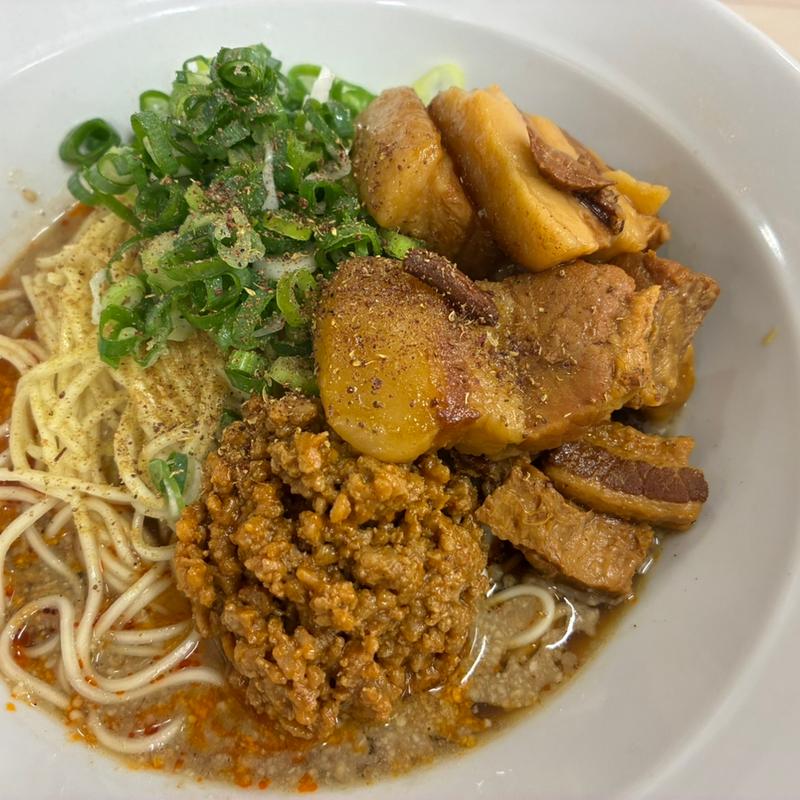 角煮担々麺(汁なし担々麺あおい)