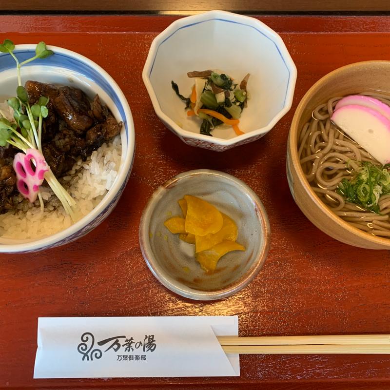 日替わりランチ(焼鳥丼とそばセット)(ホテル京都エミナース )