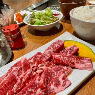 国産ハラミ定食150g(やきにく萬野 ホワイティうめだ)