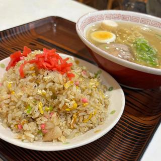 半ラーメン塩 半チャーハンセット