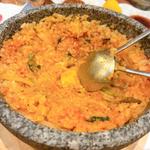 旨辛チーズ石焼ビビンバ(焼肉萬両)