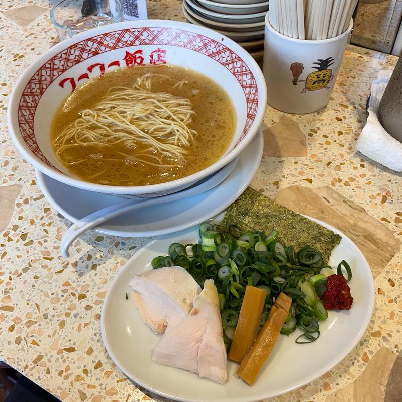 京都産九条葱の熟成とろとろ鶏そば(フーフー飯店 亀有)