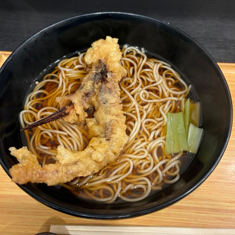 ジャンボゲソ天そば(小諸そば 赤坂店)