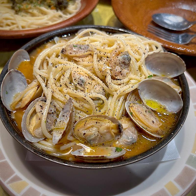 スープ入り塩味ボンゴレ+田舎風ミネストローネ(サイゼリヤ 長町駅西口店 )