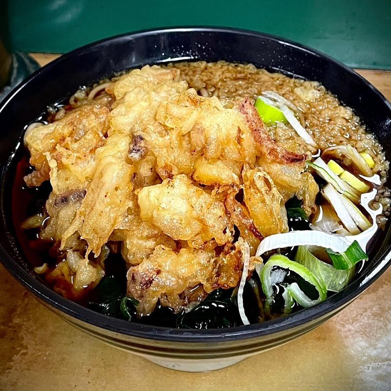 ゲソ天そば(天亀そば)