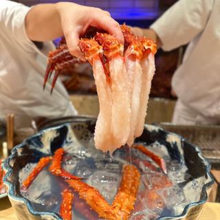 イバラ蟹　蟹刺身(ふじ月)