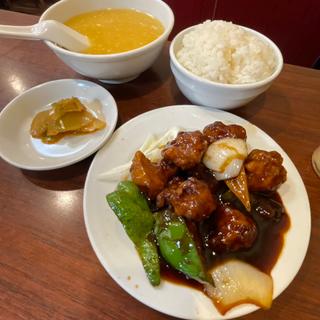 黒酢スブタセット