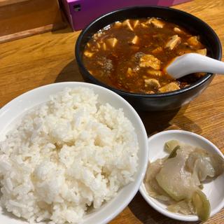 「五味一体」麻婆豆腐 ライス、ザーサイセット