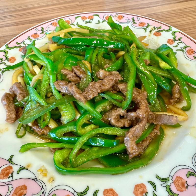 青椒肉絲(餃子の王将 茨木店)