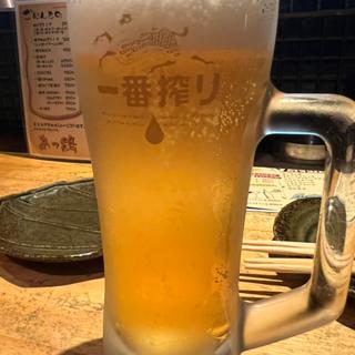 生ビール(やきとりやさんあっ鶏)