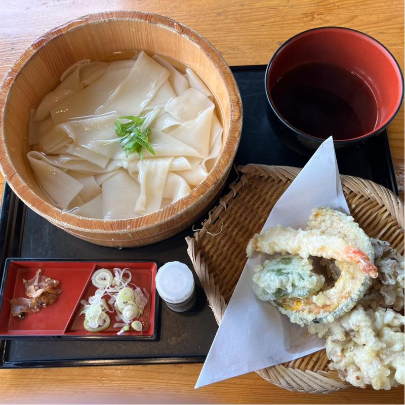 天付きひもかわ(奥利根うどん本舗 )