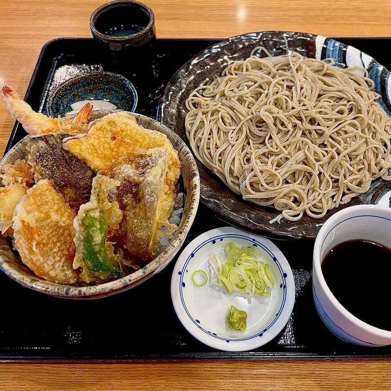 ミニ天丼セット(蕎麦 愿屋)