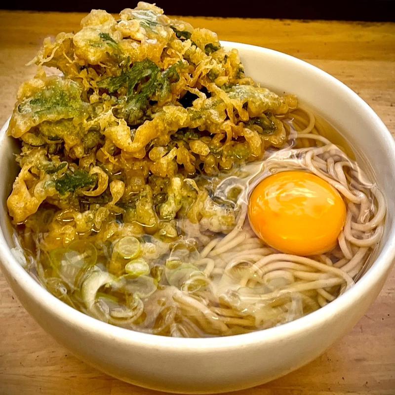 そば 春菊天 玉子(立喰そば・うどん 松の屋)