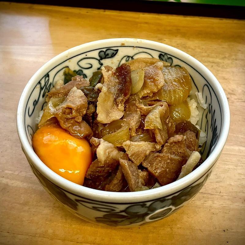 豚丼 ミニ(立喰そば・うどん 松の屋)