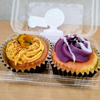 かぼちゃと紫芋のプチケーキ
