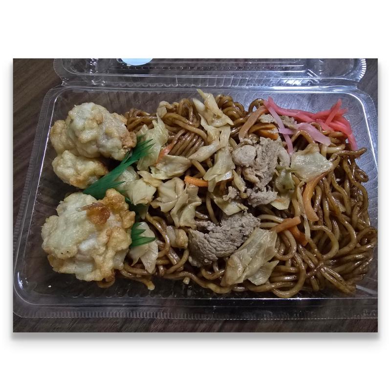 から揚げ＆焼きそば(デイリーヤマザキ 本八幡駅南口店)
