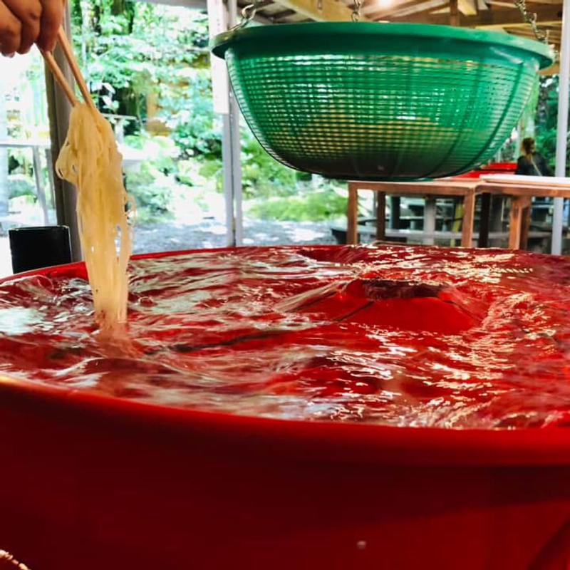 流しそうめん_そうめん定食B(慈眼寺公園 そうめん流し)