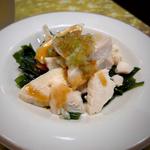 蒸し鶏の香味ソース