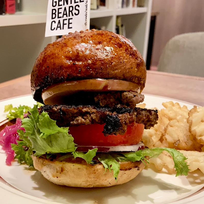 リンゴスターセット Brooklyn Style GBC burger(GENTLE BEARS CAFE)