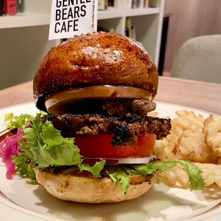 リンゴスターセット Brooklyn Style GBC burger(GENTLE BEARS CAFE)