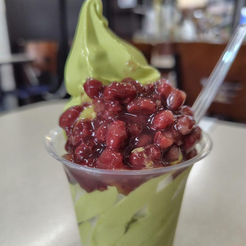 あずき抹茶ソフト(Cafeいのやま)
