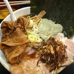 牡蠣30kg本悪魔大盛りは、つけ玉(一条流がんこ総本家分家荒木町)