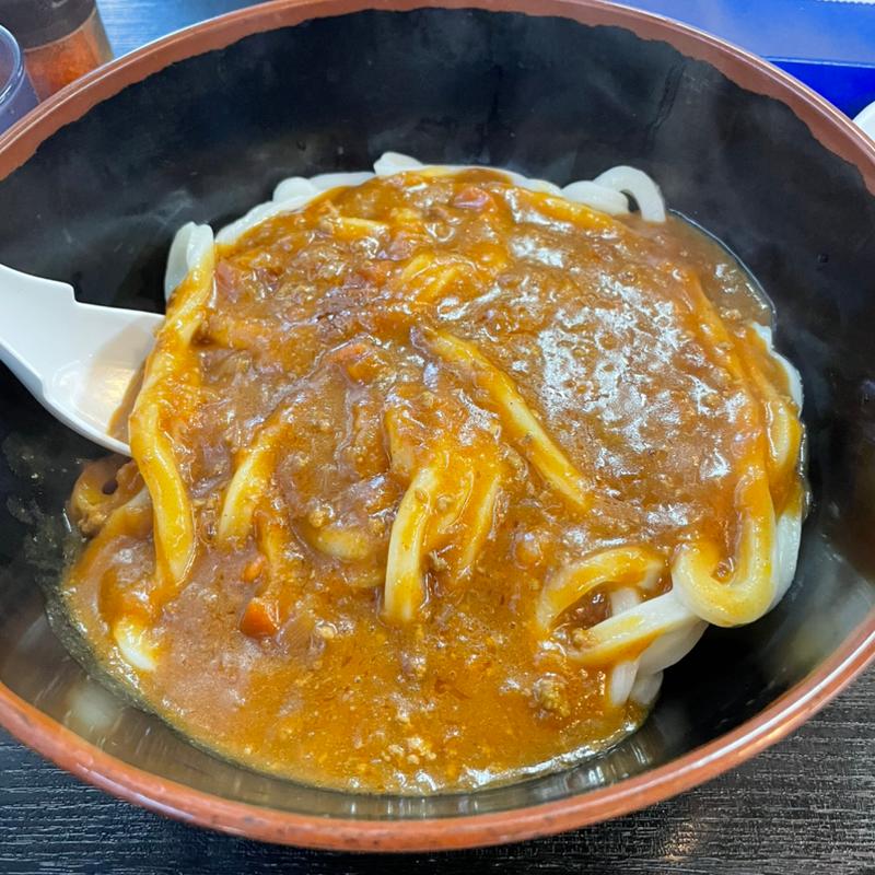 カレーうどん(牧のうどん 早良重留店)
