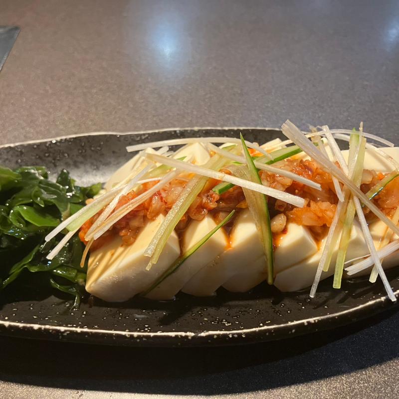 ピカソ冷奴(炭火焼肉ピカソ本店)