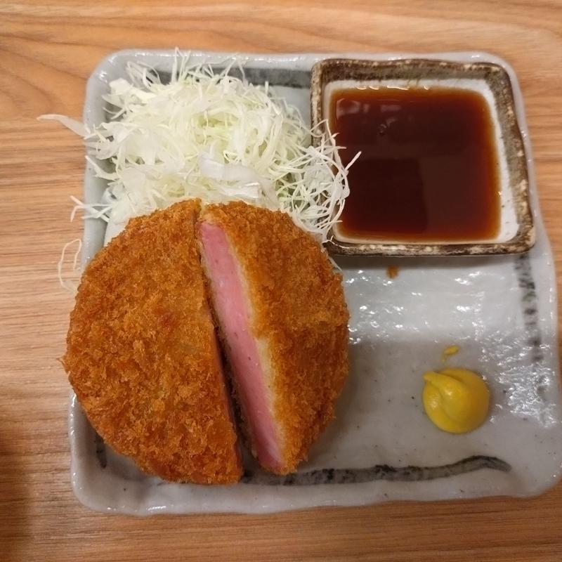 厚切りハムカツ(大穴 亀戸店)