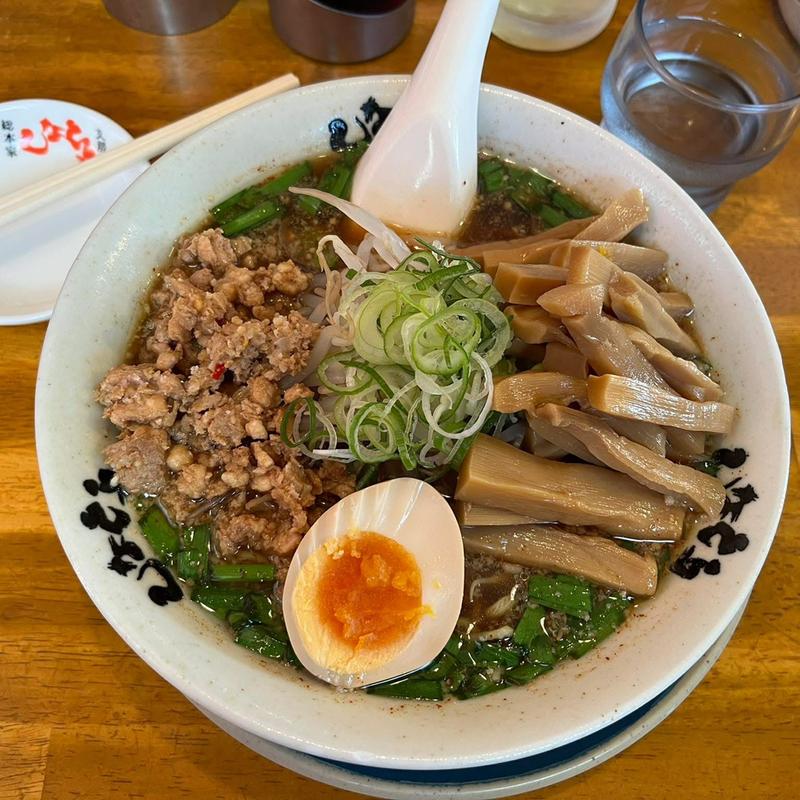 台湾ラーメン メンマ ニラ刻み(総本家 しなとら 大仙店)