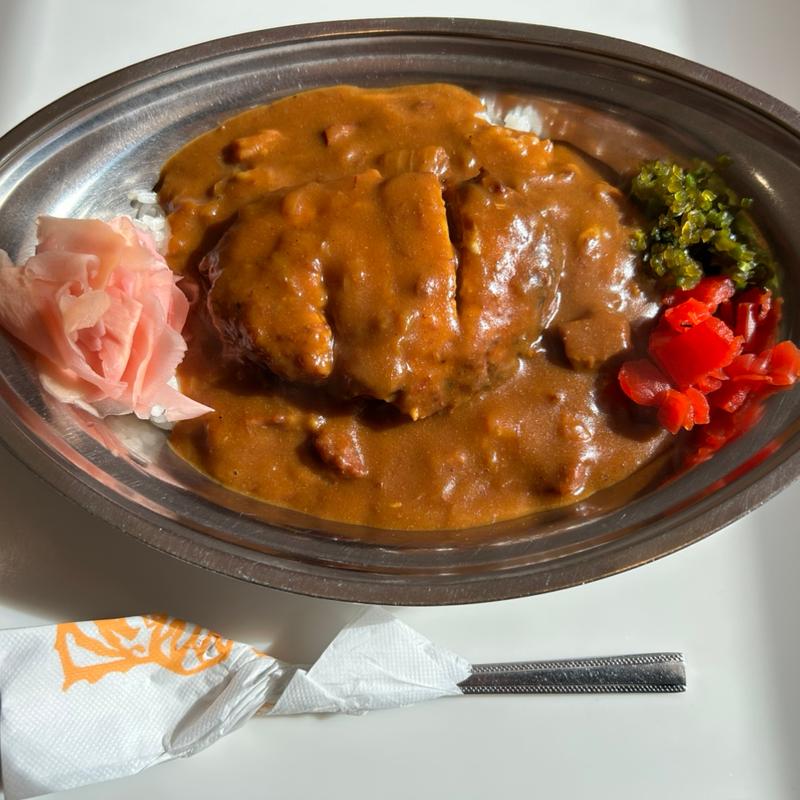 ハンバーグカレー(カレーショップ インデアン 西18条店 )