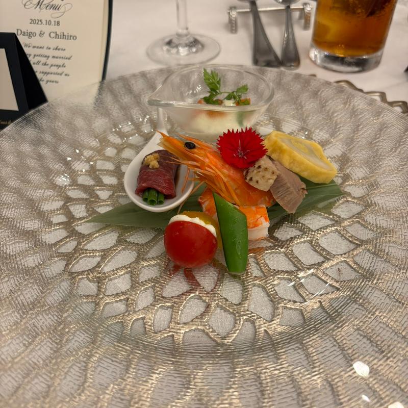 サーモンとホタテのタルタル仕立て(エルセルモ熊本)